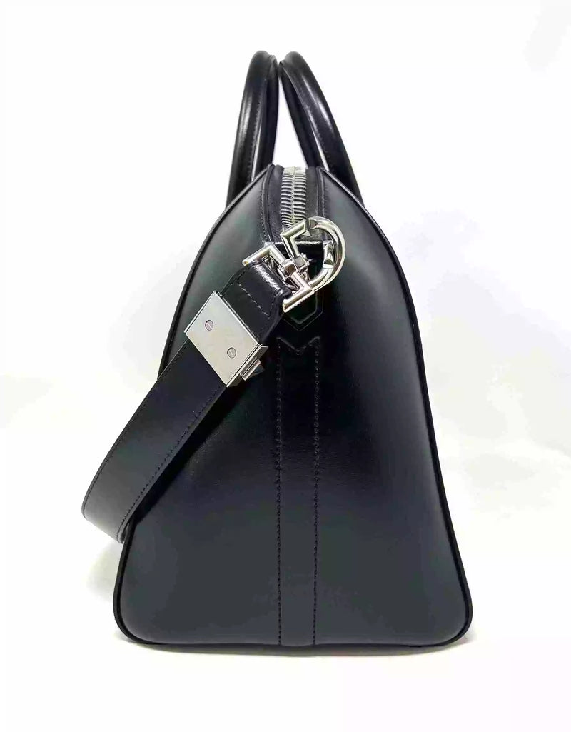 Givenchy Antigona Medium Shiny Black Leather Shoulder Bag/Handbag