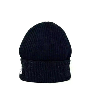 Balenciaga Black And White Logo Wool Rib Knit Beanie Hat Unifit