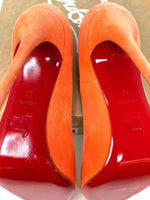 Christian Louboutin So Kate 120 Orange Suede Pump Heels 38 UK 5