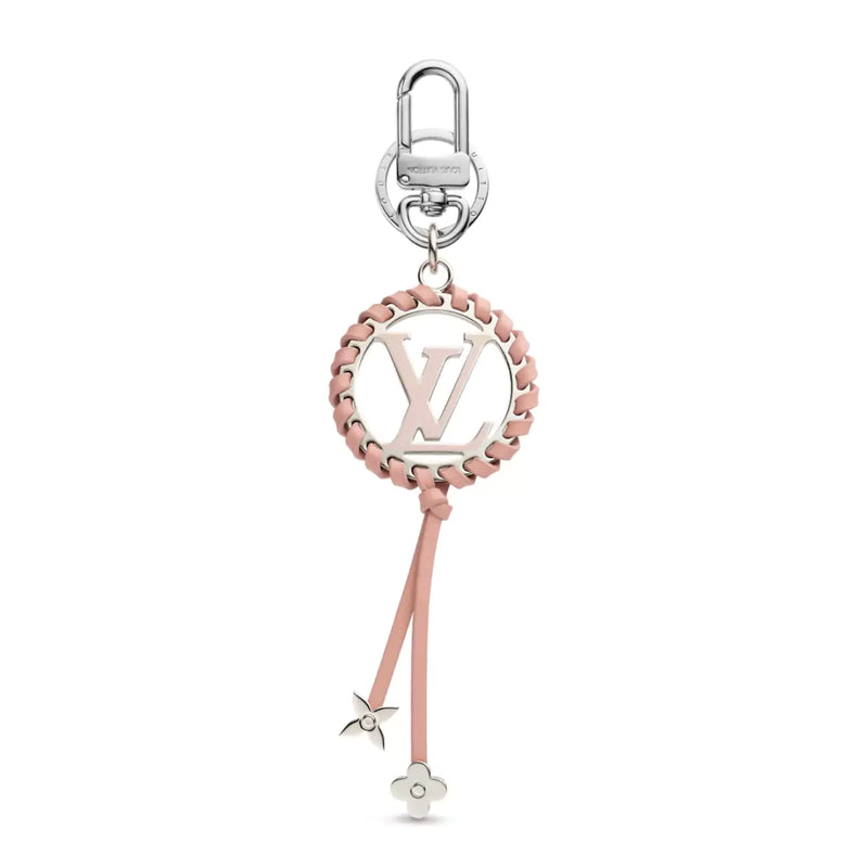 Louis Vuitton Very Silver Pink Bag Charm And Key Holder