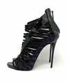 Giuseppe Zanotti Priscilla Black Suede And Patent Leather Gladiator Heels Sandals 39 UK 6
