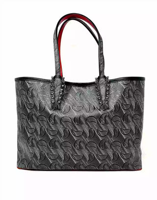 Christian Louboutin Cabata Monogram Small Black Tote Bag