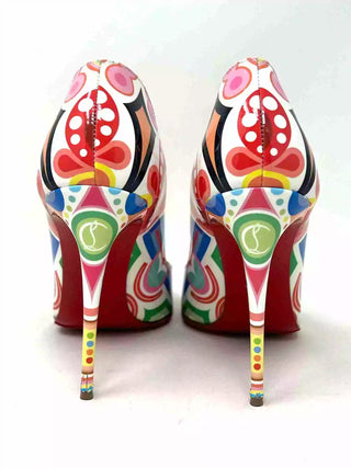 Christian Louboutin Hot Chick 100 Patent Tivoli Multicolor Pump Heels 39 UK 6