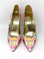Christian Louboutin Hot Chick 100 Patent Tivoli Multicolor Pump Heels 39 UK 6