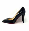 Christian Louboutin Pigalle 100 Black Patent Leather Pump Heels 38.5 UK 5.5