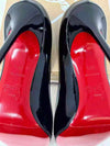 Christian Louboutin Decollete 554 100 Black Patent Leather Pump Heels 38.5 UK 5.5