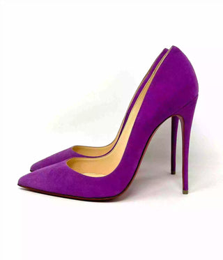 Christian Louboutin So Kate 120 Purple Suede Pump Heels 38 UK 5