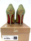 Christian Louboutin Pigalle Follies 100 Glitter Dragonfly Pollen Heels 35 UK 2