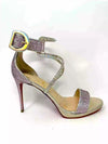 Christian Louboutin Choca Lux 100 Lurex AB/Specchio Version Lupin Sandals 38 UK 5