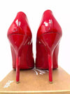 Wavy Dolly 100 Red Patent Leather Heels 39.5