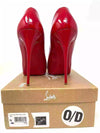 New Very Prive 120 Red Patent Leather Peep Toe Platform Heels 40