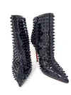 Snakilta 120 Black Patent Studded Booties 38