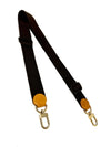 brown fabric adjustable shoulder strap which can be added to any LV bag