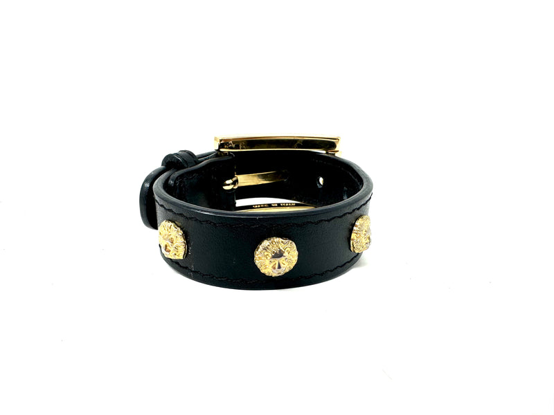 Lion Leather Cuff Bracelet