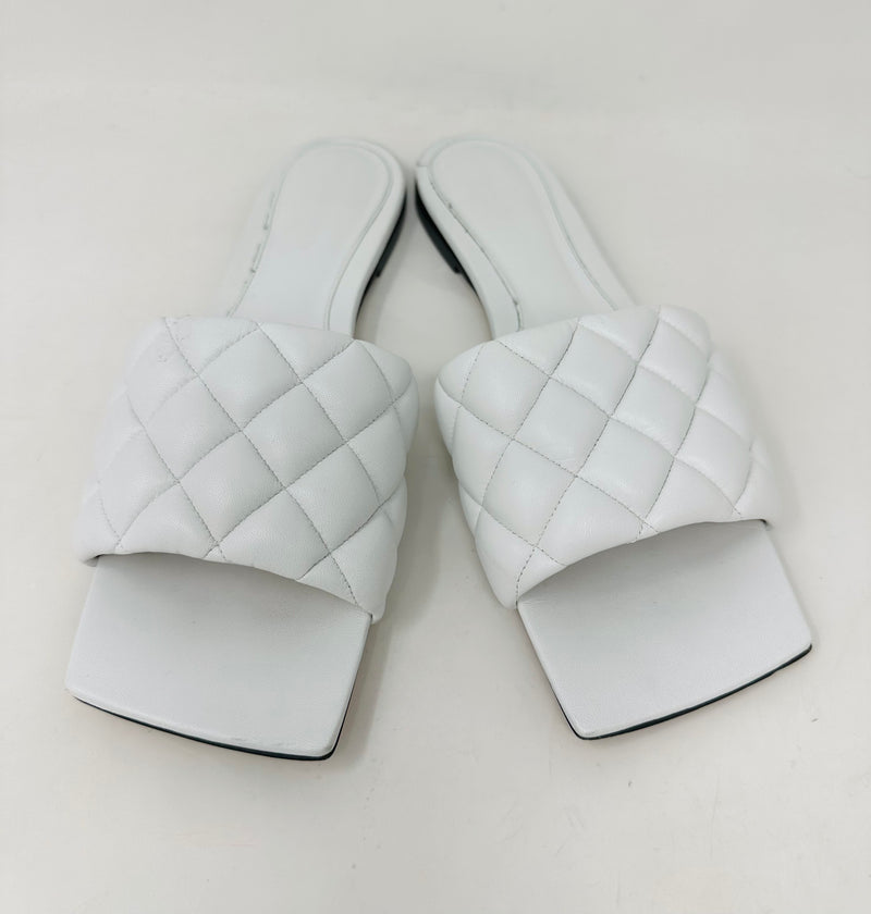 White sandal mules sales