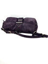 Sidonie Purple Suede Shoulder Bag