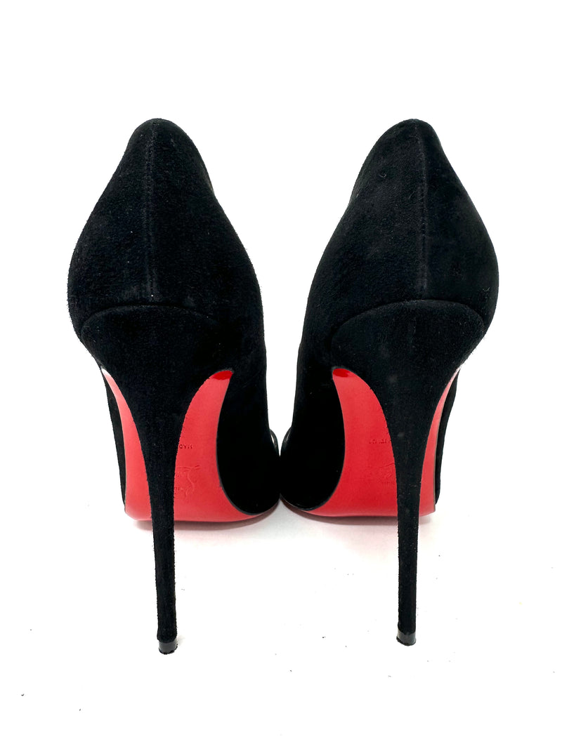 Christian Louboutin™ - So Kate 120mm Black Suede Pumps, Size 39/8 US Ships  Fast