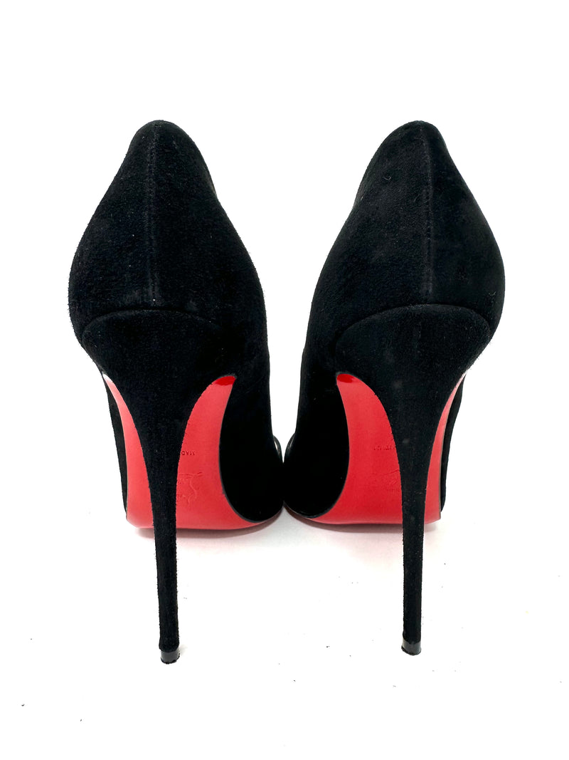Used Christian Louboutin So Kate 120 Veau Velours Black Suede