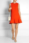 Fluted Mini Dress Orange UK 12