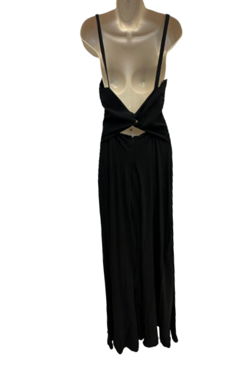 Pierre Balmain Black Maxi Back Detail Dress UK 6-8 XS