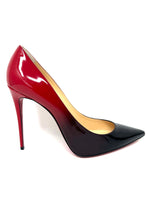 Kate 100 Black Red Patent Degrade Heels 40.5