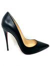 So Kate 120 Black Leather Heels 39 UK6