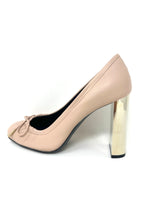 Mulberry Rosewater Pink 100 Nappa Leather Mirror Heels 38