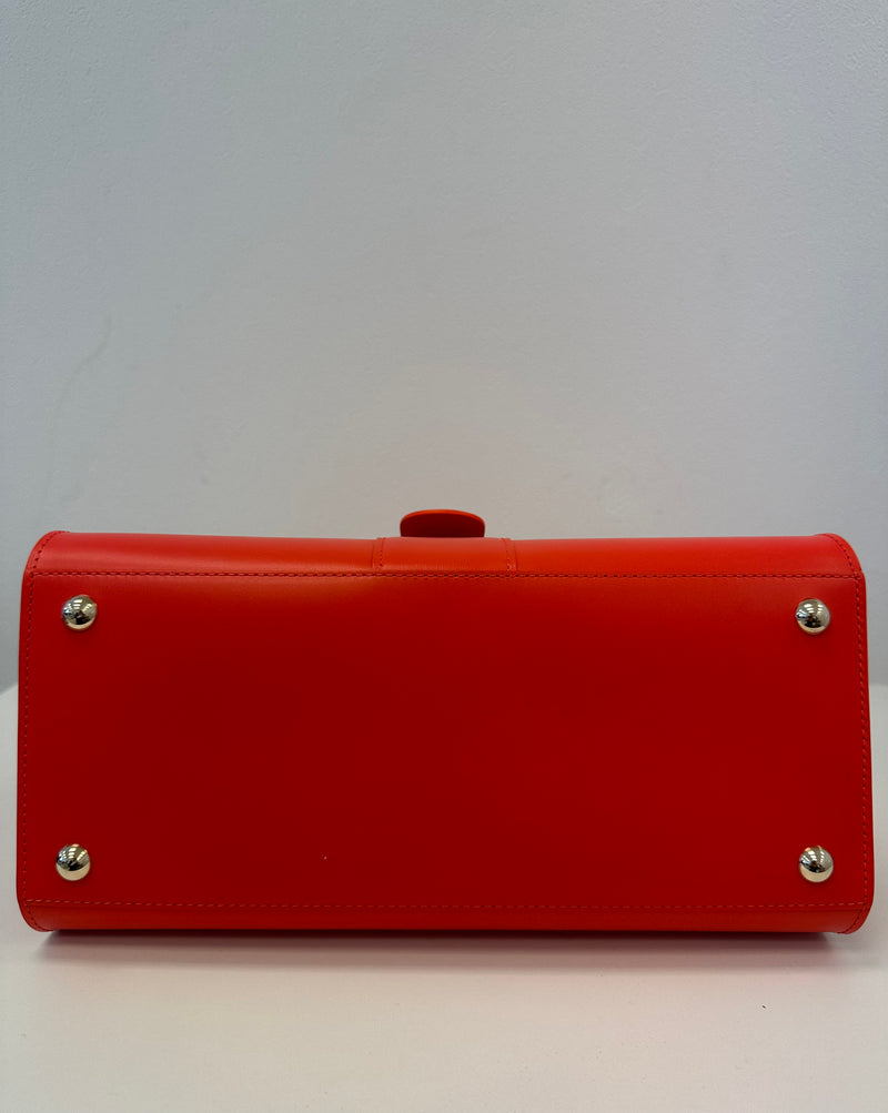 Delvaux Brilliant MM in Coral Box Calf Hand Bag – High Heel Hierarchy
