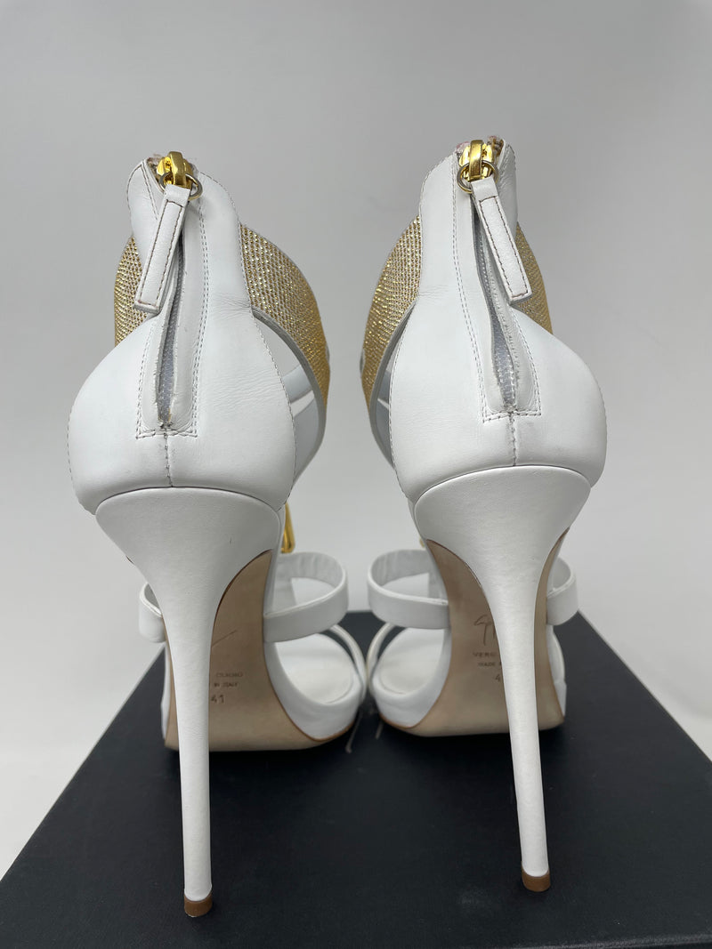 White 2025 buckle heels
