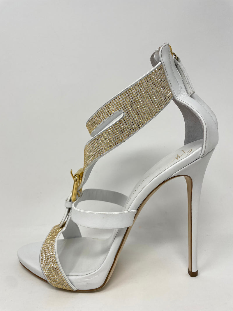 White giuseppe deals heels