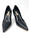 NEW Black Leather VLTN Printed Heels 35.5