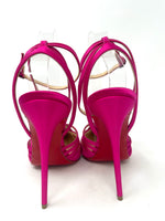 Tres Croise Pink 120 Satin Strappy Heels 40