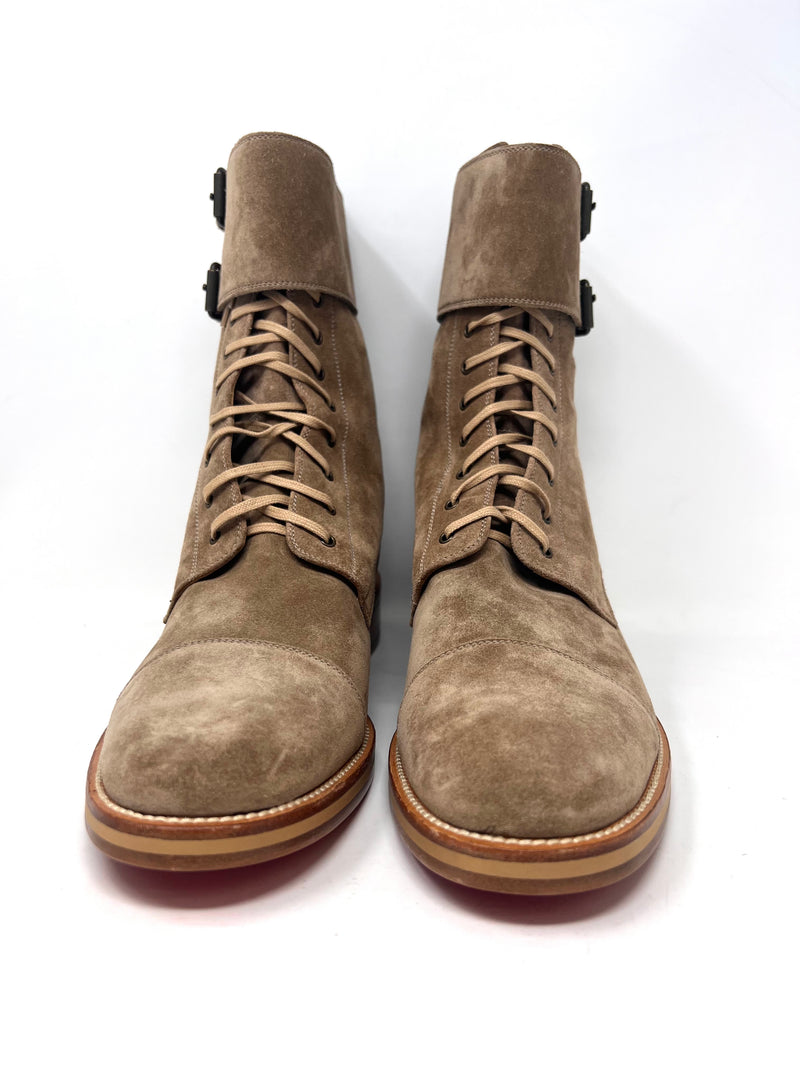 Mens suede 2025 buckle boots