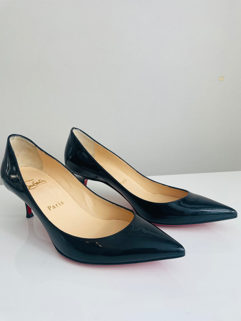 Kate 55 Black Patent Leather Heels 36