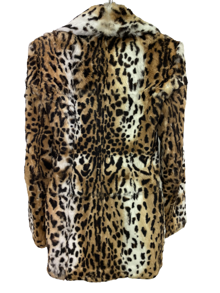 Leopard print long shop jacket