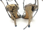 Python Leather 100 Strappy Sandals 39.5
