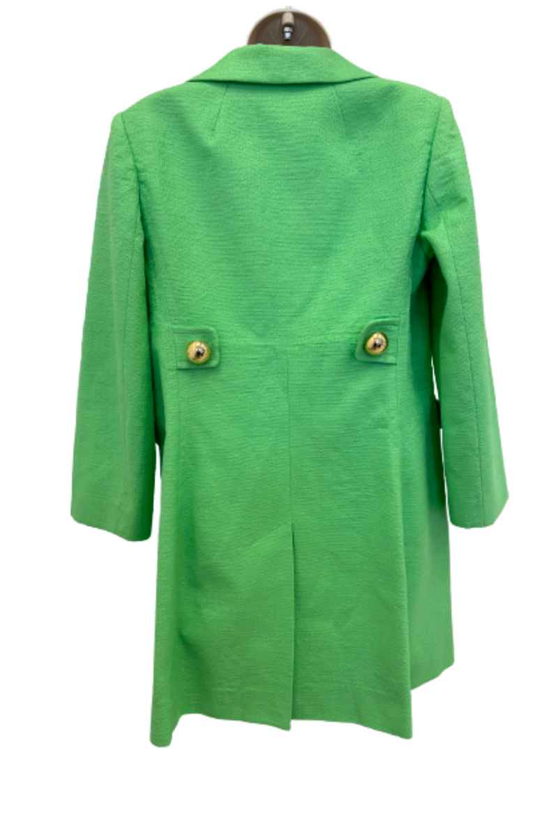 Green Cotton Buttoned Jacket Size 8