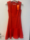 Red A-Line Dress Size 1 UK6