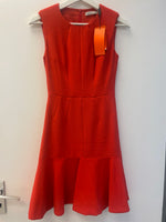 Red A-Line Dress Size 1 UK6