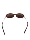 Paris Brown Small Rectangular Sunglasses