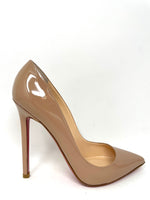 Christian Louboutin Pigalle 120 Nude Patent Calf Heels 35