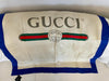 Gucci ‘’Fake Future” Silk Ivory Blue Scarf