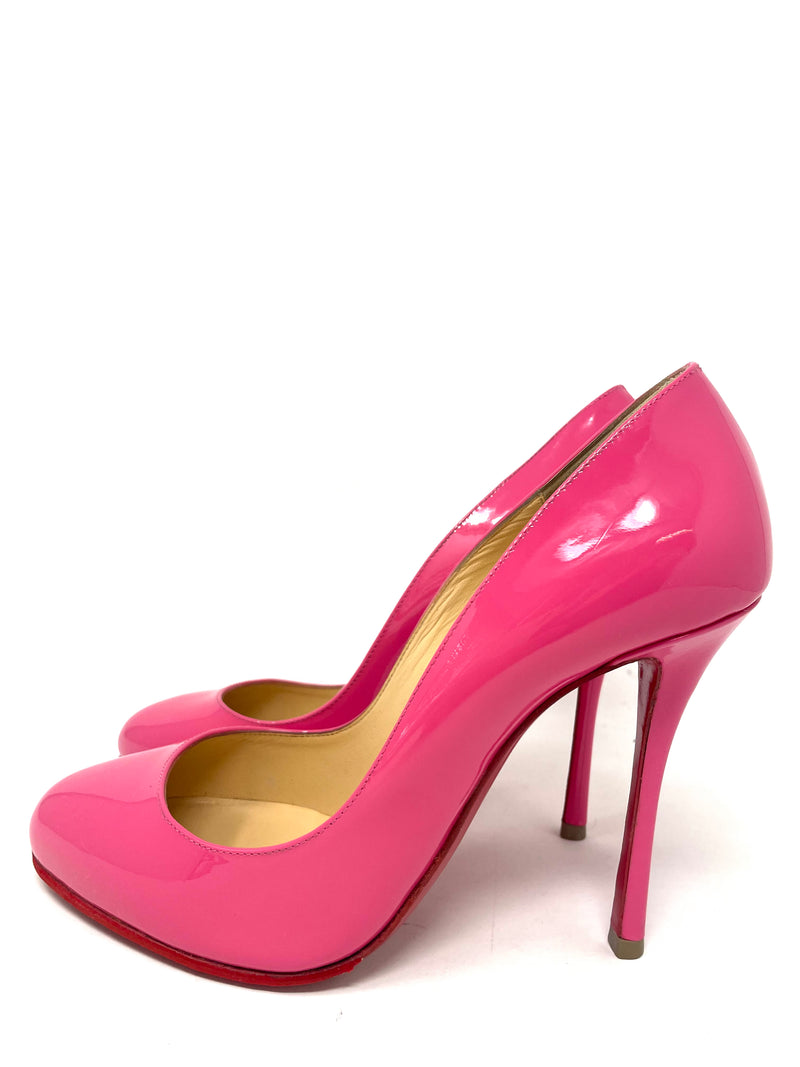Merci Allen 100 Darling Pink Patent Heels 36.5 – High Heel Hierarchy