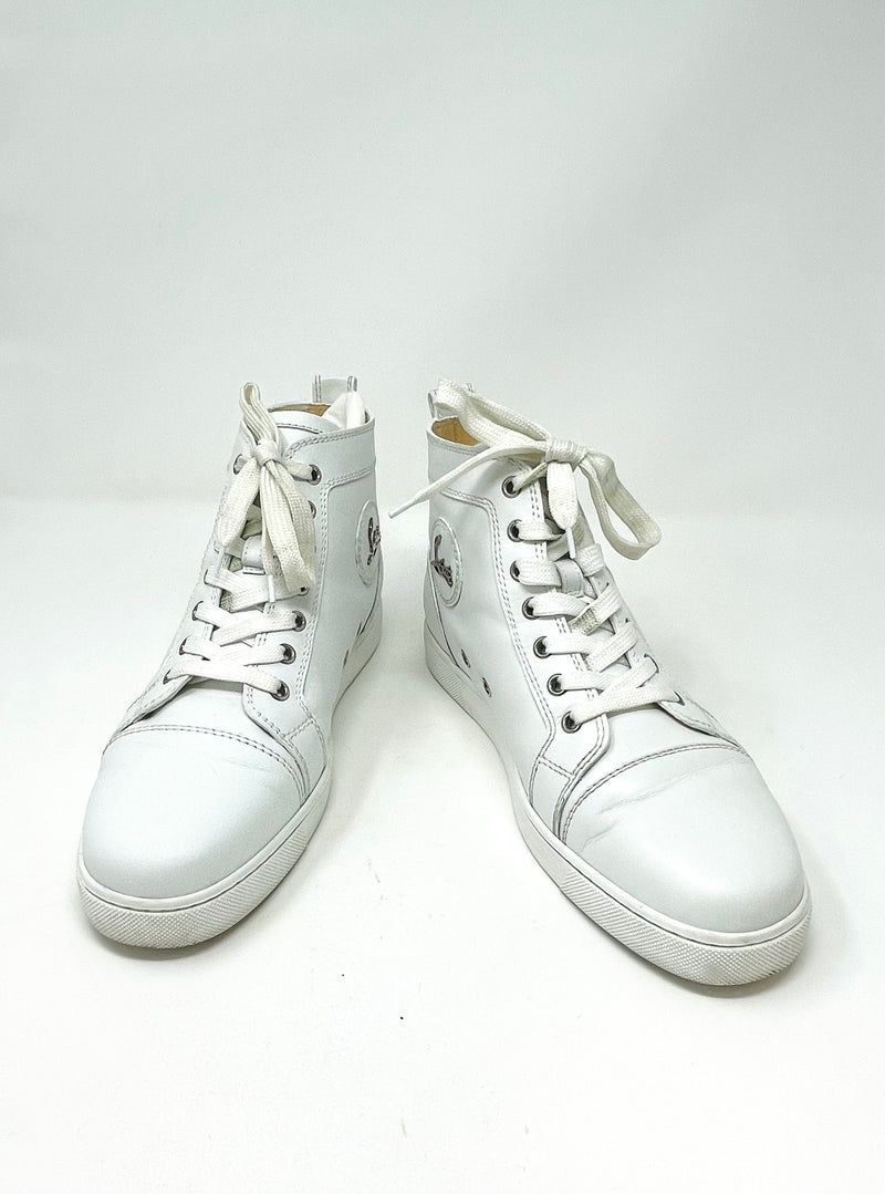 Christian Louboutin - Authenticated Trainer - Leather White for Women, Very Good Condition
