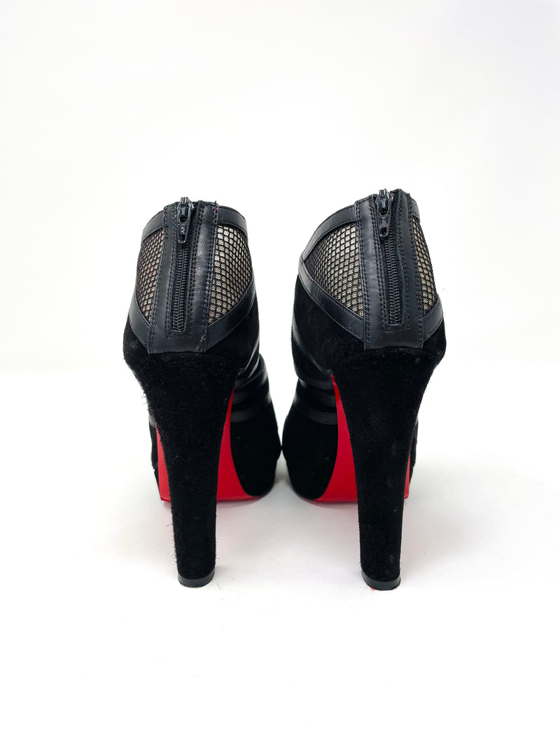 Christian Louboutin Snakilta 120 Spiked Leather Ankle Boots in