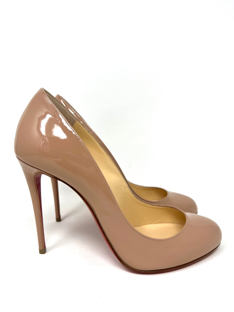 hurtig dvs. med uret Dorissima 100 Nude Patent Leather Heels 37.5 – High Heel Hierarchy